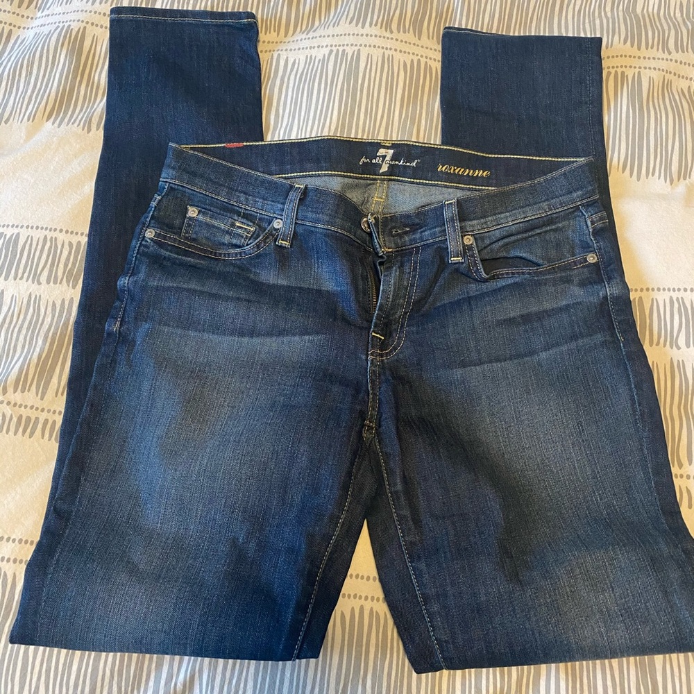 2/45$ 7  for all mankind skinny jeans